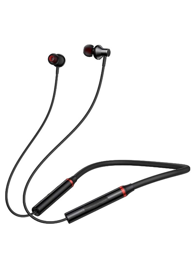 HE05 Wireless Bluetooth 5.0 in-Ear Neckband Earphones with Mic Black