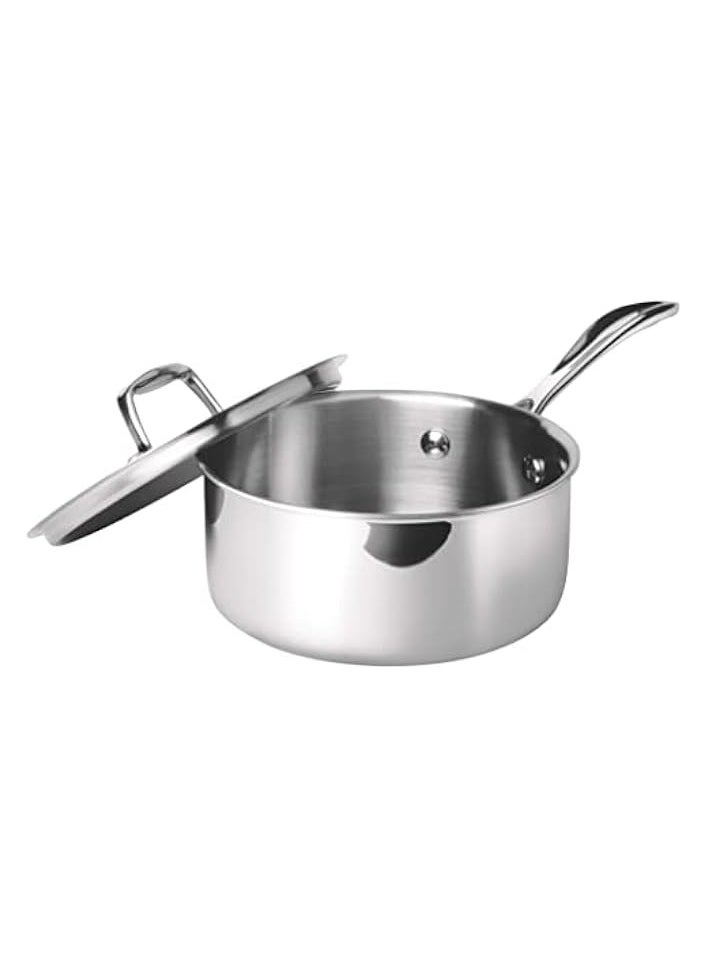 Stainless Steel Sauce Pan with Lid, 16 cm / 1.4 Litre