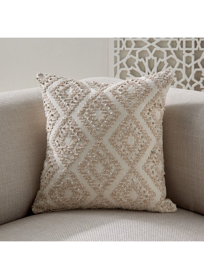 Green Artist Stonsh Embroidered Filled Cushion 45 x 45 cm