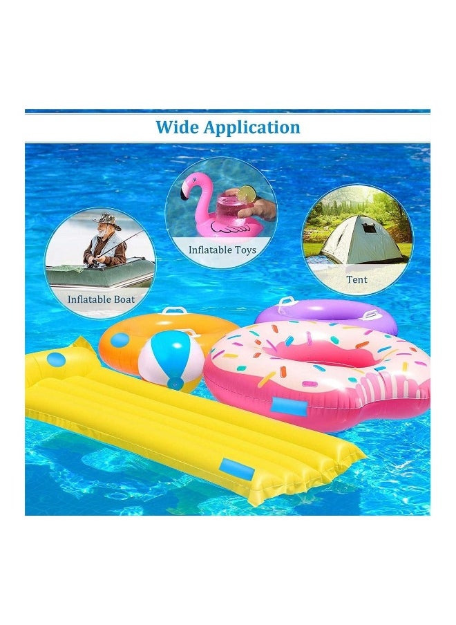 Pool Repair Patch 30 Pieces Self-Adhesive PVC Vinyl Boat Repair Kit Plastic Inflatable Pool Repair Patch Kit Blue