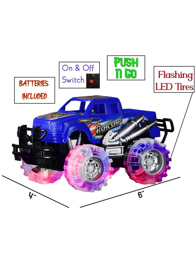 Monster Trucks For Boys - Car Toys For Boys & Girls - Light Up Toys For Kids - 6