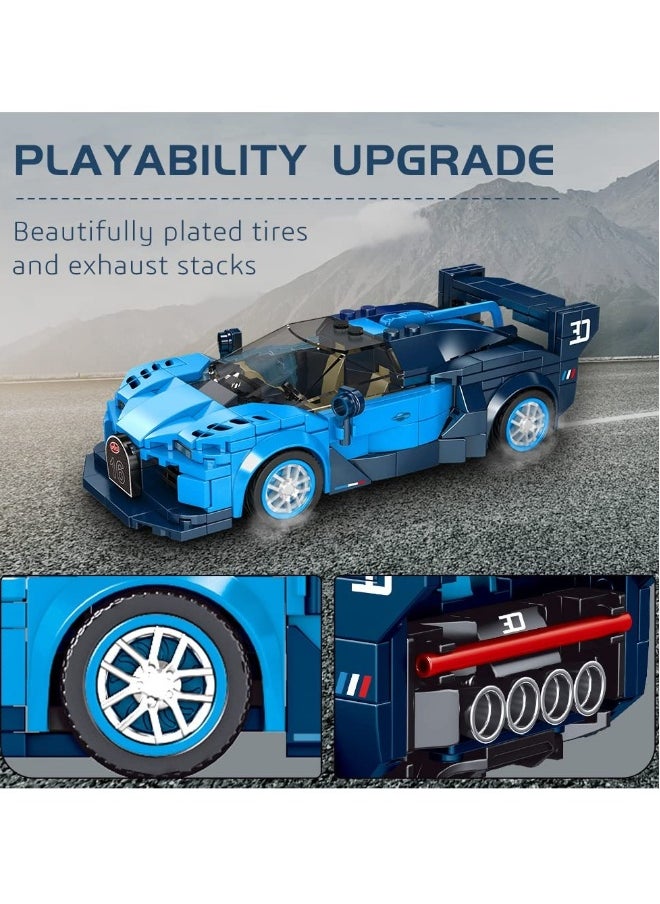 Mould King Bugatti Vision GT Racing Building Set with Acrylic Display Case (336 pieces)