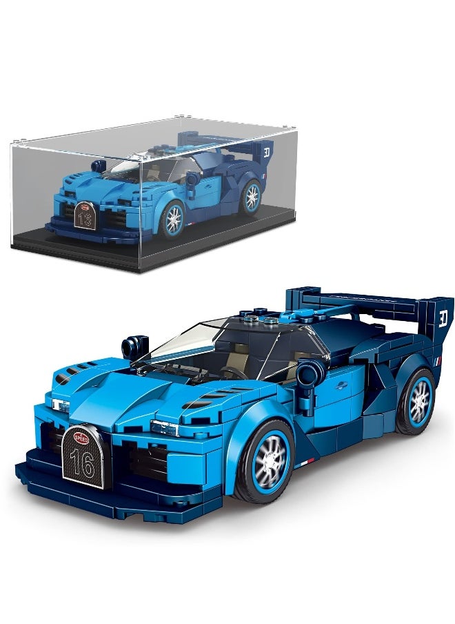 Mould King Bugatti Vision GT Racing Building Set with Acrylic Display Case (336 pieces)