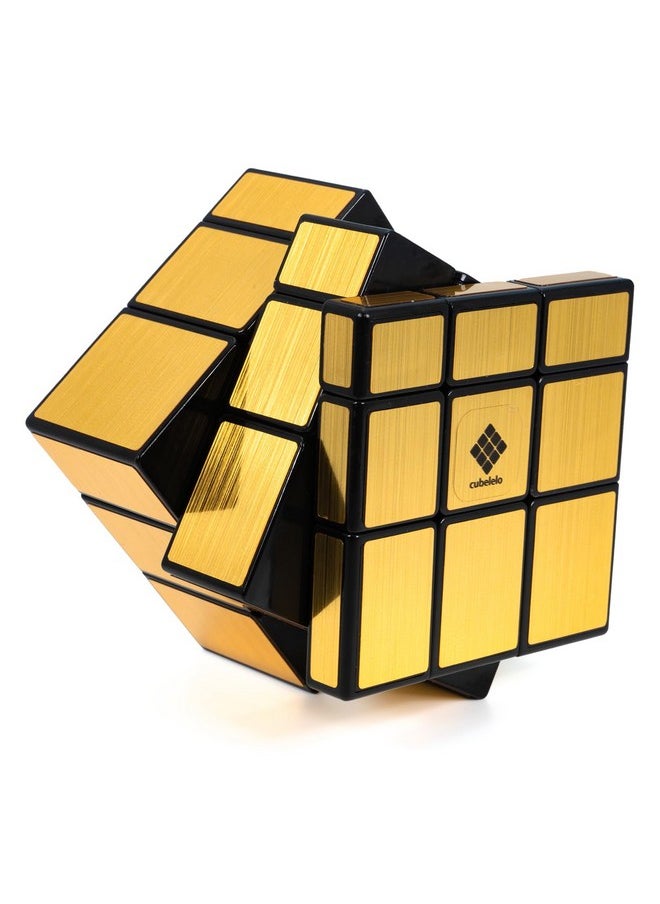 Drift 3X3 Mirror Golden Magic Speed Cube | Shape Shifter Cube | Speedy Stress Buster Brainstorming Puzzle | Ideal For Kids & Adults | High-Performance Bump Cube