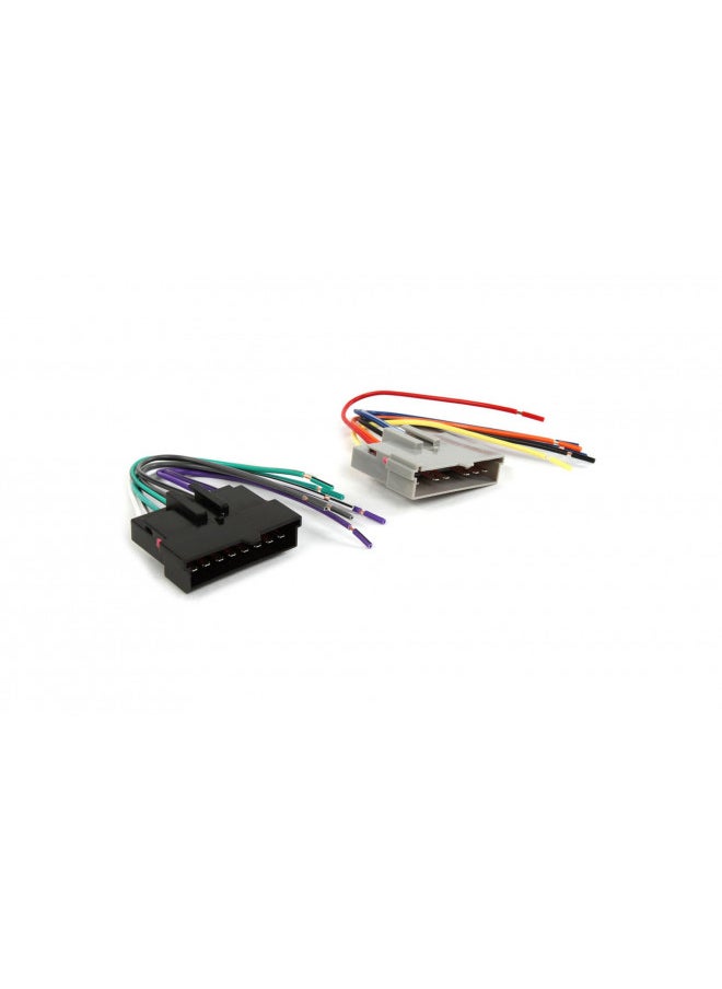 Scosche FD02B Compatible with Select 1986-97 Ford Power/Speaker Connector / Wire Harness for Aftermarket Stereo Installation with Color Coded Wires