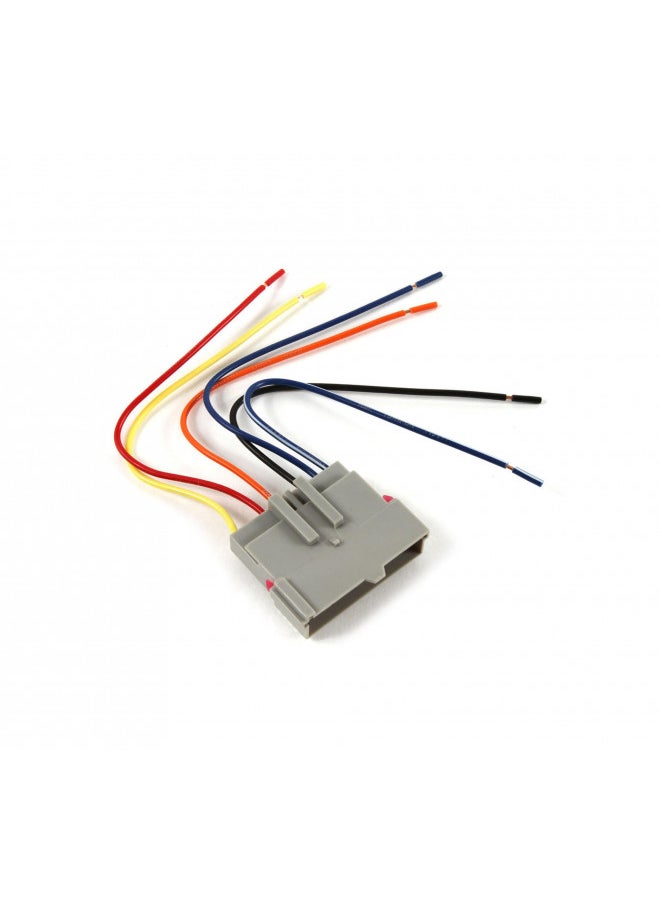 Scosche FD02B Compatible with Select 1986-97 Ford Power/Speaker Connector / Wire Harness for Aftermarket Stereo Installation with Color Coded Wires