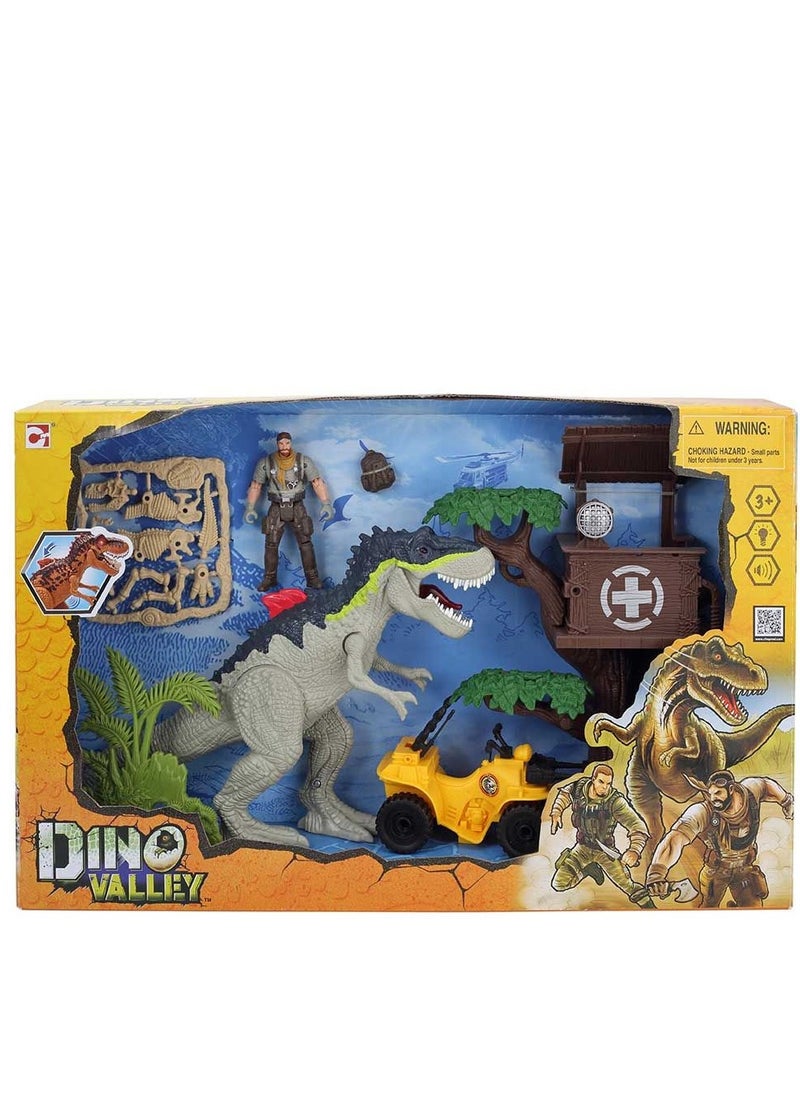 Dino Valley Mega Roar Treehouse Assault Playset