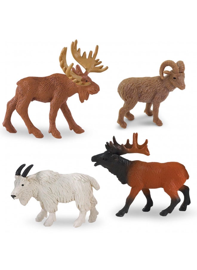 Safari Ltd. Wild Safari North American Wildlife TOOB With 12 Favorite Animal Toy Figurines