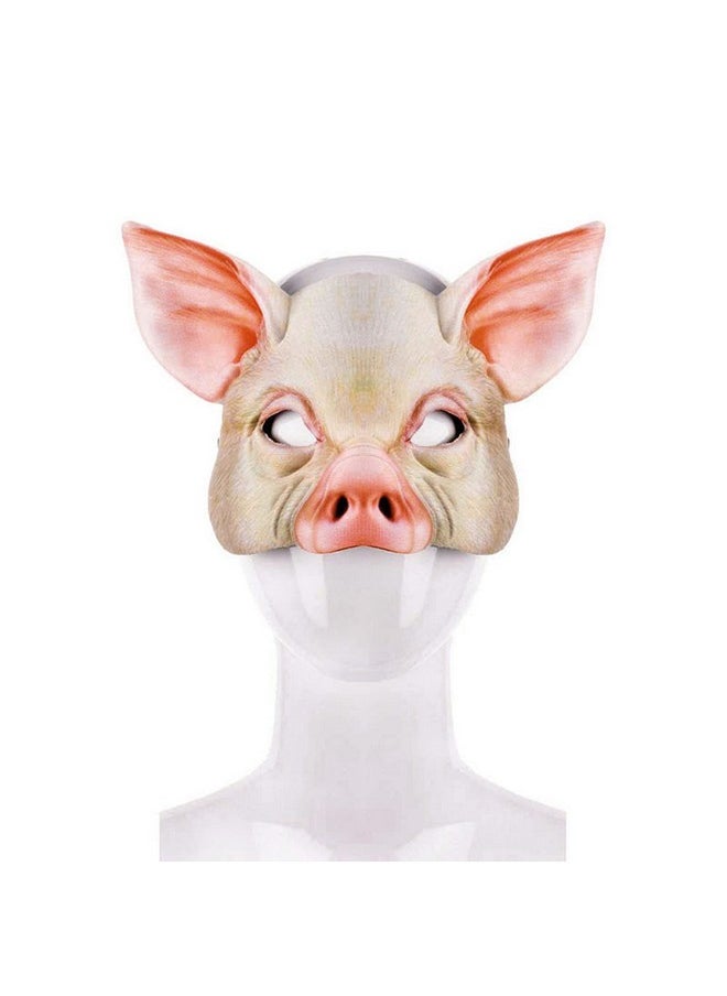 Halloween Pig Mask Pig Head Mask Half Face Pig Masks For Halloween Festival Masquerade Party Cosplay Props