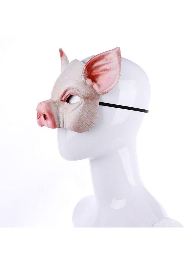 Halloween Pig Mask Pig Head Mask Half Face Pig Masks For Halloween Festival Masquerade Party Cosplay Props