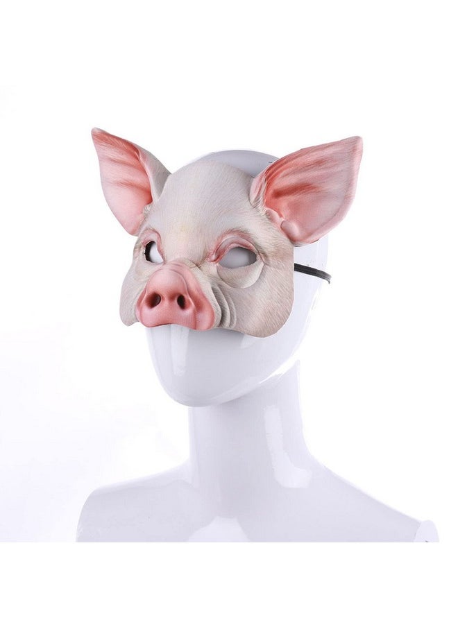 Halloween Pig Mask Pig Head Mask Half Face Pig Masks For Halloween Festival Masquerade Party Cosplay Props