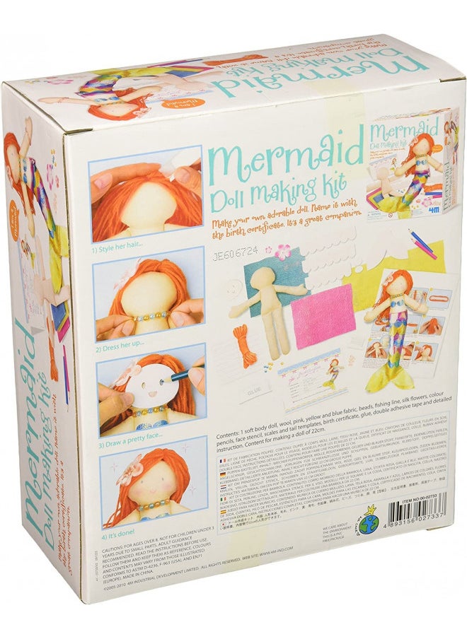 4M Mermaid Doll Making Kit, 8.5 inches