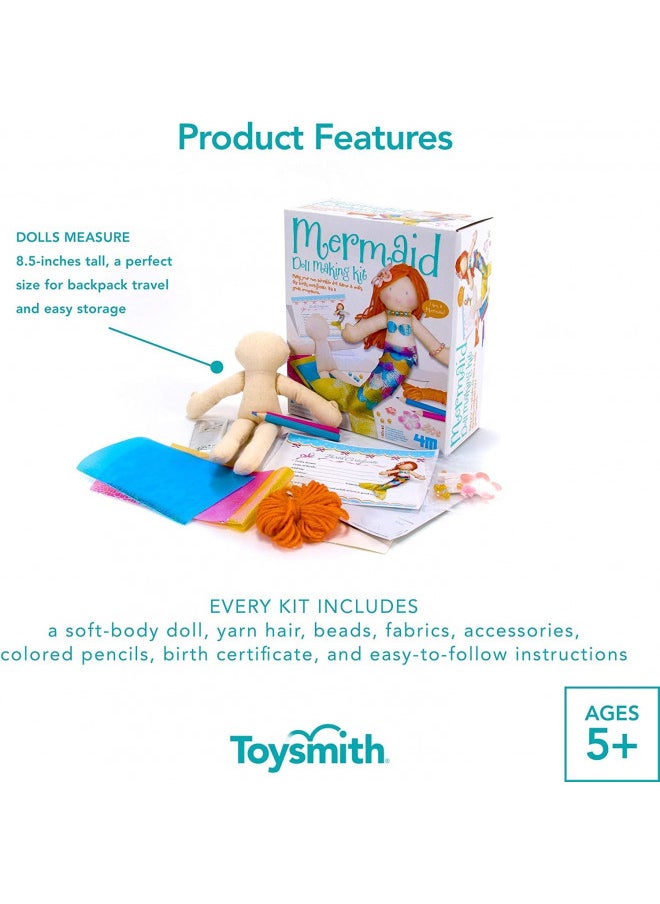 4M Mermaid Doll Making Kit, 8.5 inches