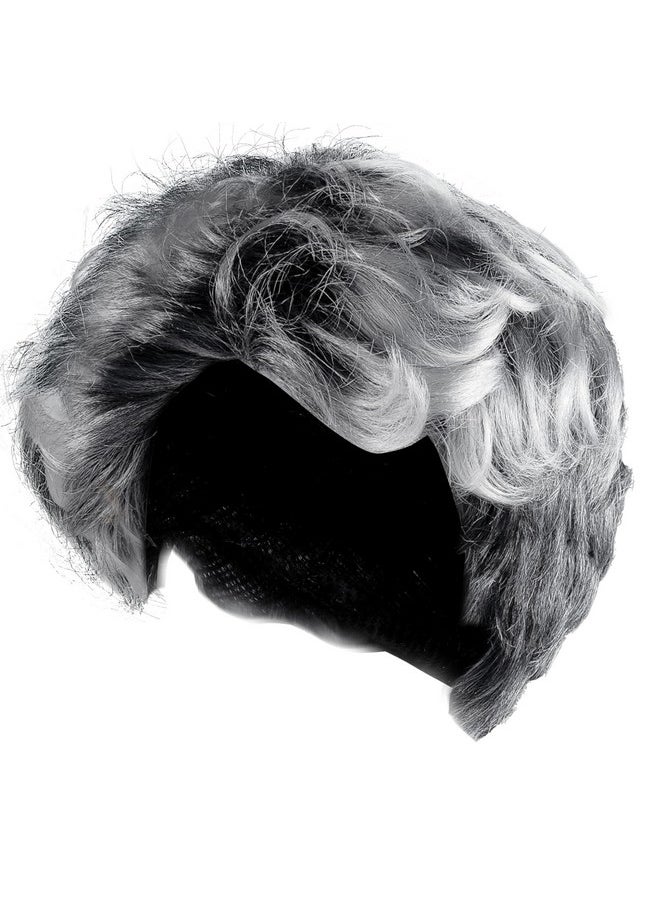 Grey Old Man Wig, Grandpa Wig, Halloween Costume Accessories For Kids, Salt And Pepper Hair Old Person