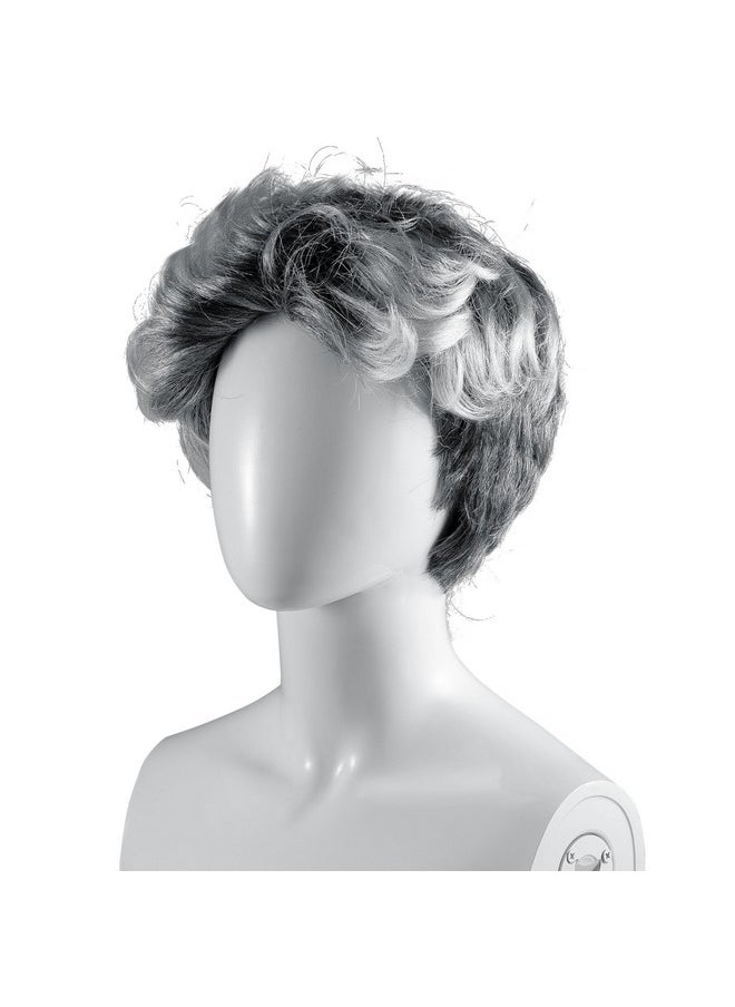 Grey Old Man Wig, Grandpa Wig, Halloween Costume Accessories For Kids, Salt And Pepper Hair Old Person