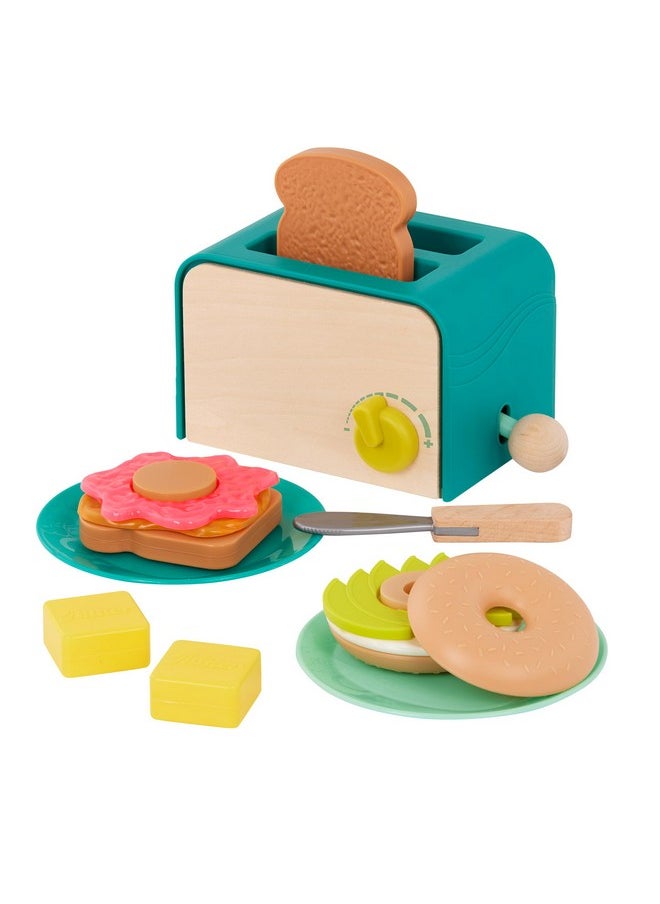 - Mini Chef - Toaster Playset- Pretend Play Breakfast Playset - 14Pc Brunch Set - Pop-Up Toast & Sounds- 3 Years +