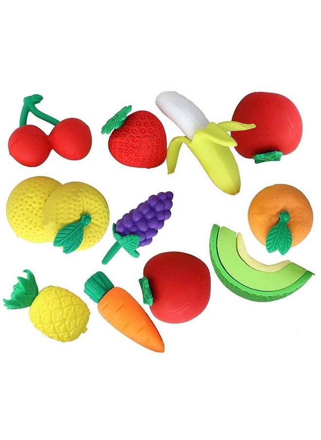 Fruit Ice Cream Combo Pack Erasers For Kids Different Shape