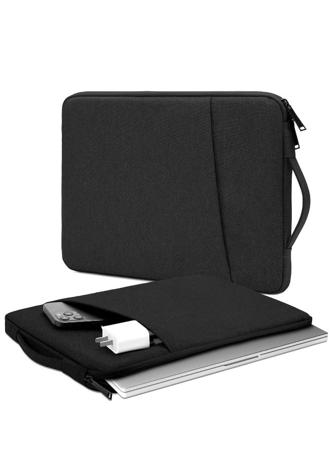 13 inch Laptop Sleeve Bag Compatible with MacBook Air Mac Pro M1 Surface Lenovo Dell HP Computer Bag Accessories Polyester Case with Pocket