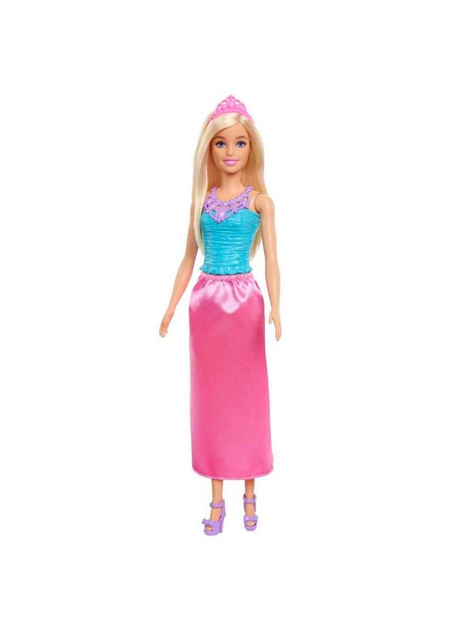 Dreamtopia Princess Doll (Blonde), Wearing Pink Skirt, Shoes And Tiara, Toy For Kids Ages 3 Years Old And Up