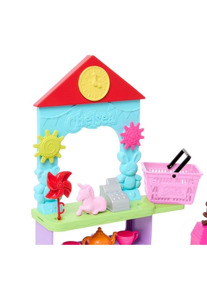 Chelsea Can Be… Toy Store Playset With Small Blonde Doll, Counter & Display Furniture & 15 Accessories, Like Mini Toys