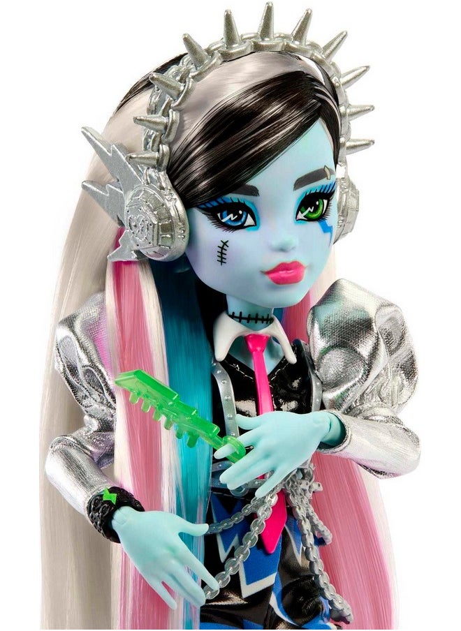 ™ Doll, Amped Up Frankie Stein™ Rockstar With Instrument And Performance-Themed Accessories Like Headphones