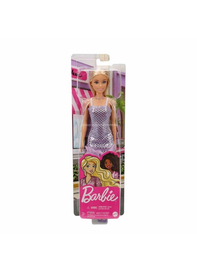 ® Doll, Kids Toys, Blonde Hair, Lavender Metallic Mini Dress, Trendy Clothes And Accessories, Gifts For Kids