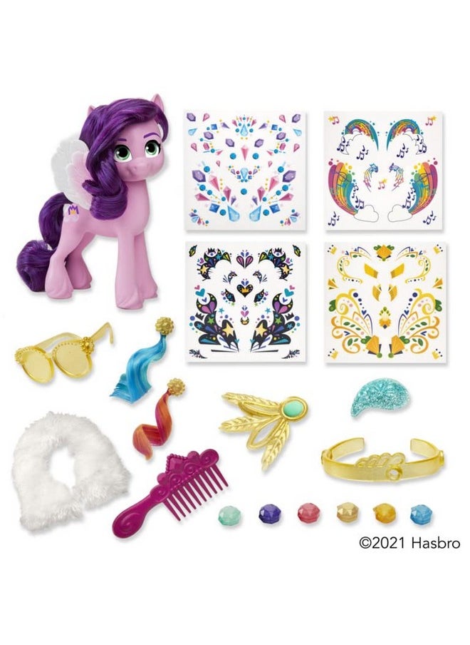 : A New Generation Movie Princess Petals Performance Prep - 6-Inch Pink Pony Toy, 17 Accessories, Stickers