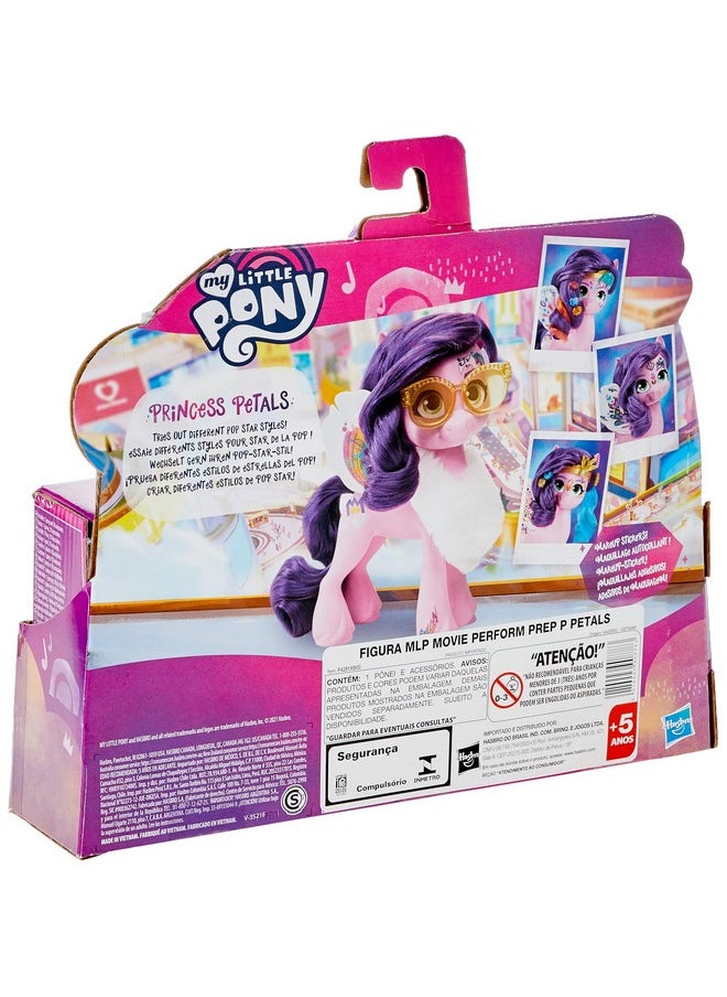 : A New Generation Movie Princess Petals Performance Prep - 6-Inch Pink Pony Toy, 17 Accessories, Stickers