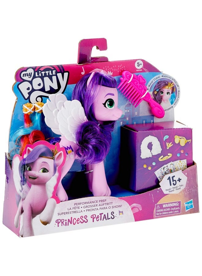 : A New Generation Movie Princess Petals Performance Prep - 6-Inch Pink Pony Toy, 17 Accessories, Stickers