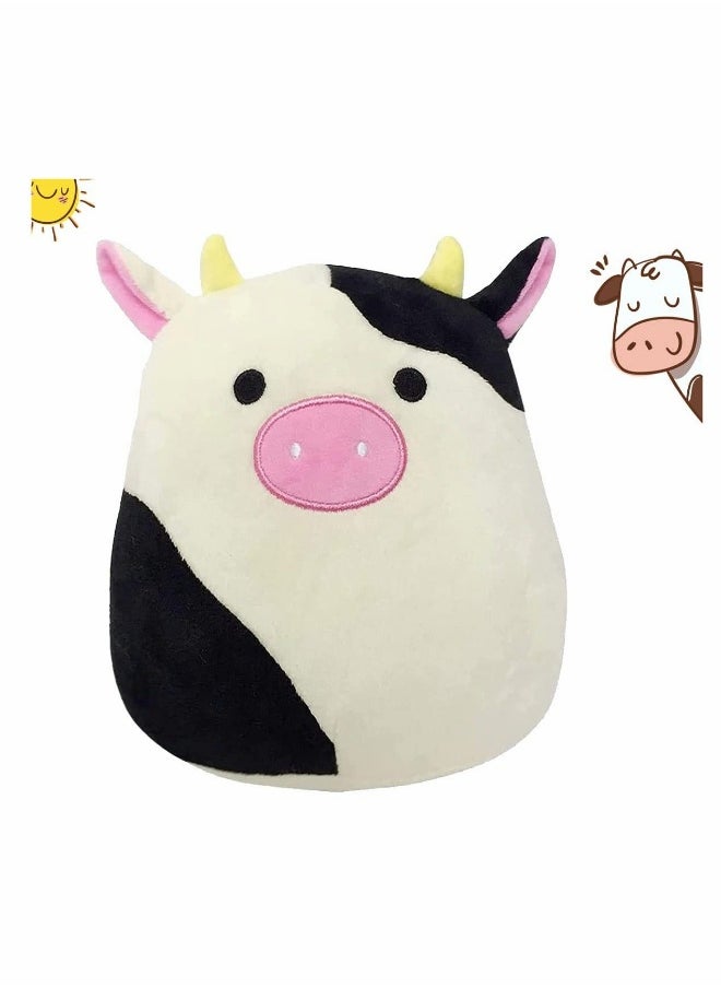 Pillow Black Cow Plush Pillow, Cow Stuffed Animals, Pillows Cow Plushie Kawaii Cow Plush Stuffed Cow Pillow (30cm)