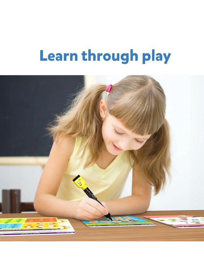 Educational Game - Brain Games, Reusable Activity Mats With Dry Erase Marker, Gifts, Travel Toy, Ages 6 And Up,For Kid