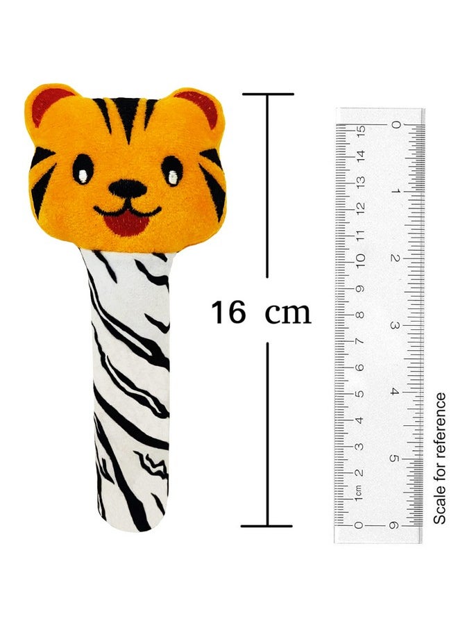 Soft Ball (Small, 11Cm) And Tiger Face Soft Rattle Combo