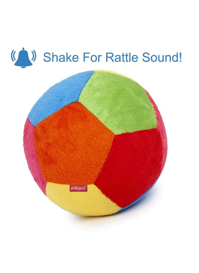 Soft Ball (Medium, 15Cm) And Kitty Face Soft Rattle Combo