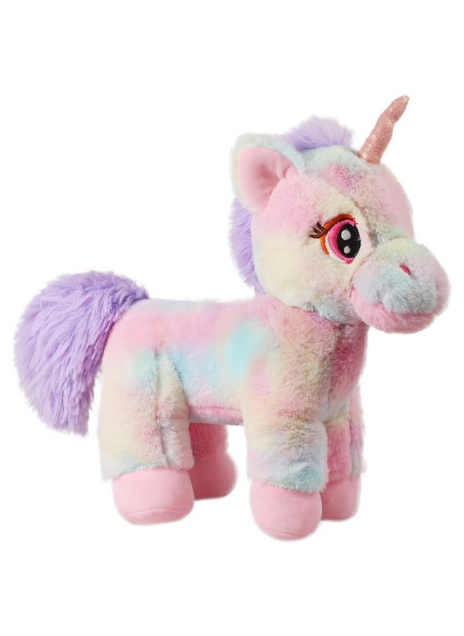 Enchanting Multicolor Unicorn Soft Toy | Awesome Gift For Girls/Kids | Floppy And Glittery With Sparkling Horn | Soft Stuffed Plush Animal |- 32Cm