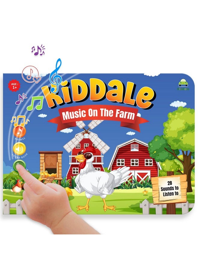 28 Farm-Animal Musical Sounds Book|16 Audio Nursery Rhymes Learning|Interactive&Intelligence Book|Best Alternative To Keep Kids From Mobile Phones&Screens|Ideal Gift For 1,2,3 Year Kids,Multi