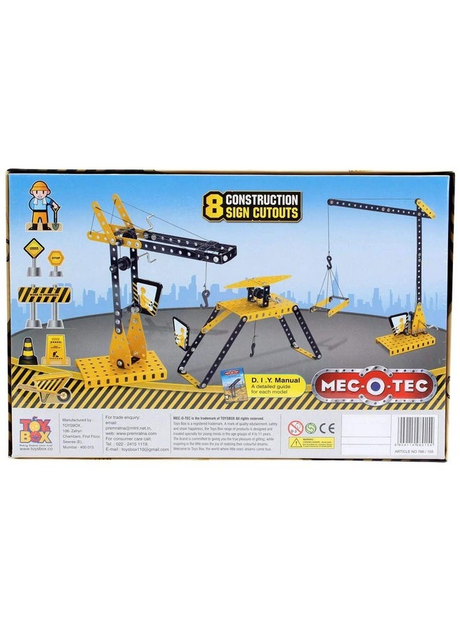 Toysbox Mec - O - Tec Just Cranes Metal Construction Toy, Building Blocks, Educational Toys For 6+ Yrs Boys And Girls, Multicolor