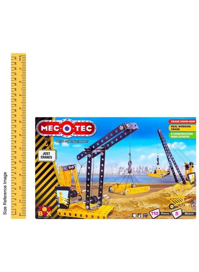 Toysbox Mec - O - Tec Just Cranes Metal Construction Toy, Building Blocks, Educational Toys For 6+ Yrs Boys And Girls, Multicolor