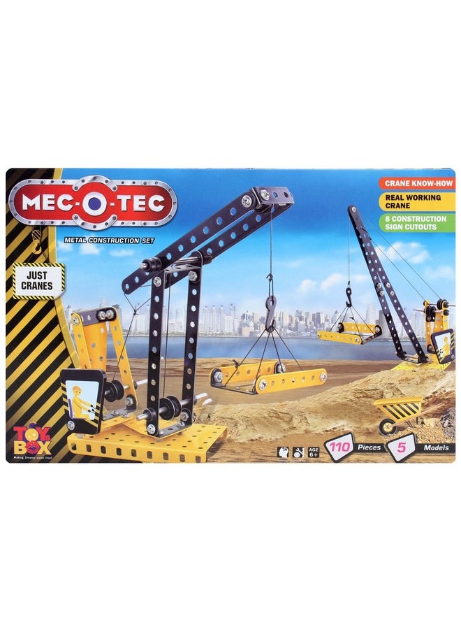 Toysbox Mec - O - Tec Just Cranes Metal Construction Toy, Building Blocks, Educational Toys For 6+ Yrs Boys And Girls, Multicolor