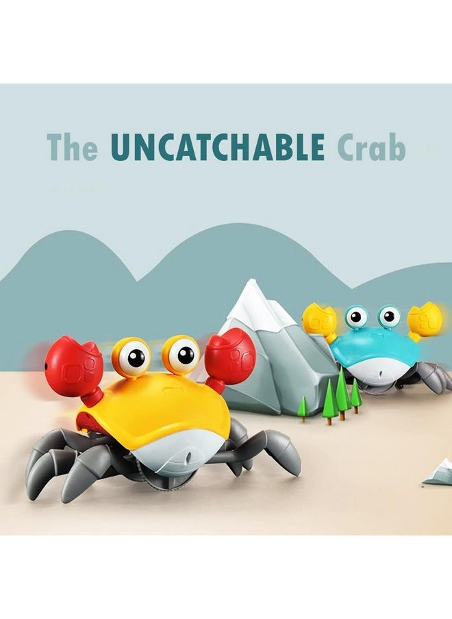 Dancing Crawling Baby Toys Crawling Crab Toy For Kids Electronic Walking Moving Toys For Babies Infant Toddlers Tummy Time Interactive Early Learning Educational Toys