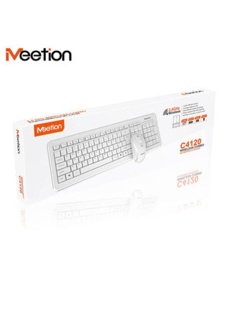 MeeTion C4120 Cheap Wifi Computer Keyboard And Mouse Bundle Kit Set Combo