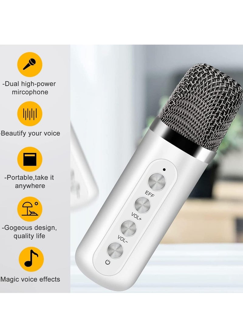 Karaoke Machine with 2 Wireless Microphones for Adults & Kids | Portable Bluetooth Speaker PA System | Singing Machine with Echo & Vocal Cut | Supports TF, AUX-in for Home Party, Meetings & Events