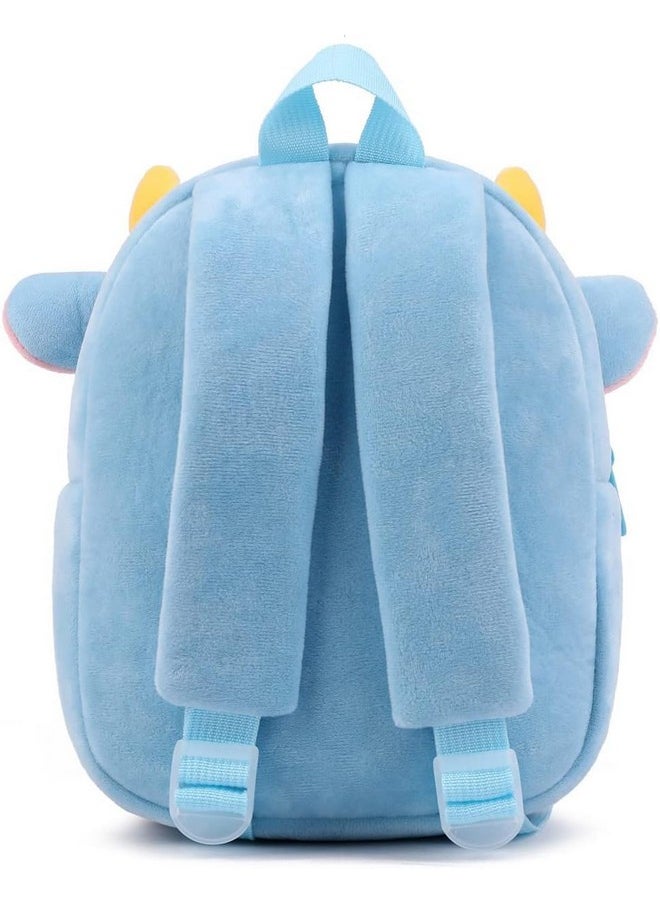 Cute Boy'S And Girl'S Plush Kids Bag Full Embroidery Designs Mini Travel Backpack (New Cow)