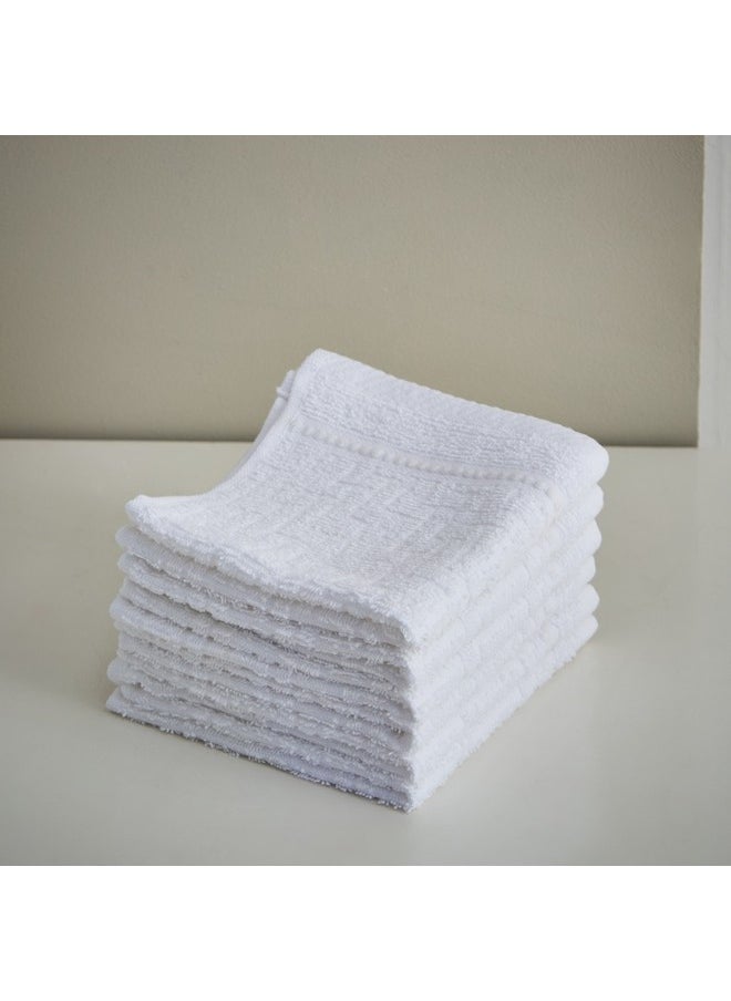 Atlanta 10-Piece Textured Cotton Towel Set 136 x 68 cm