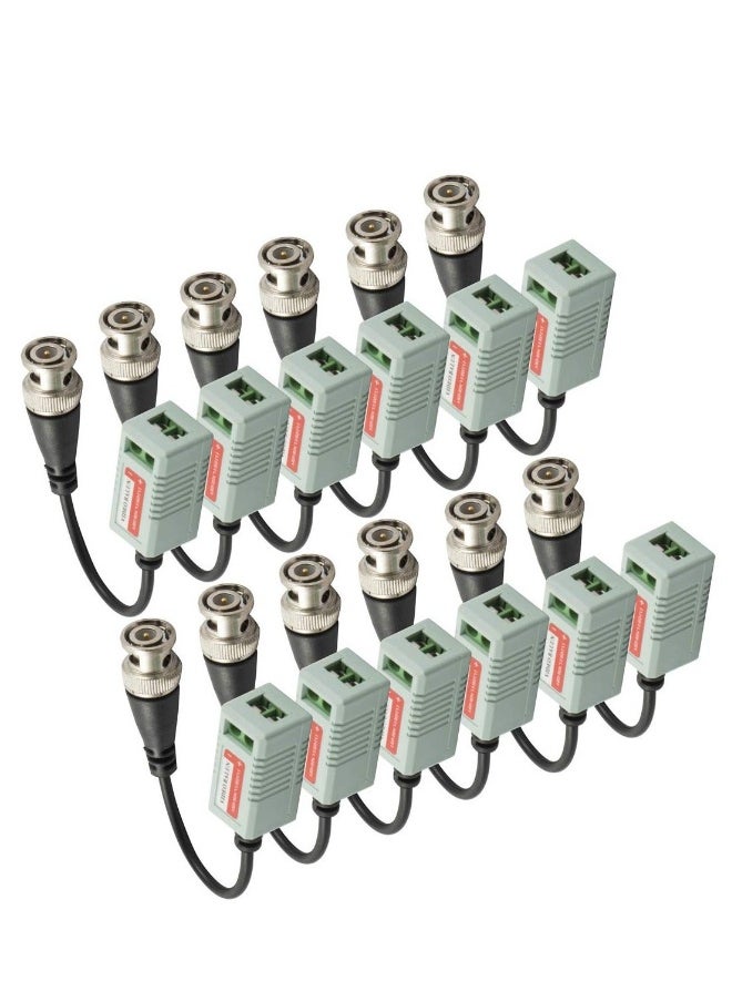 6 PAIRS (12 Pcs) Mini CCTV BNC Video Balun Transceiver Cable BNC Video Baluns transceiver Passive