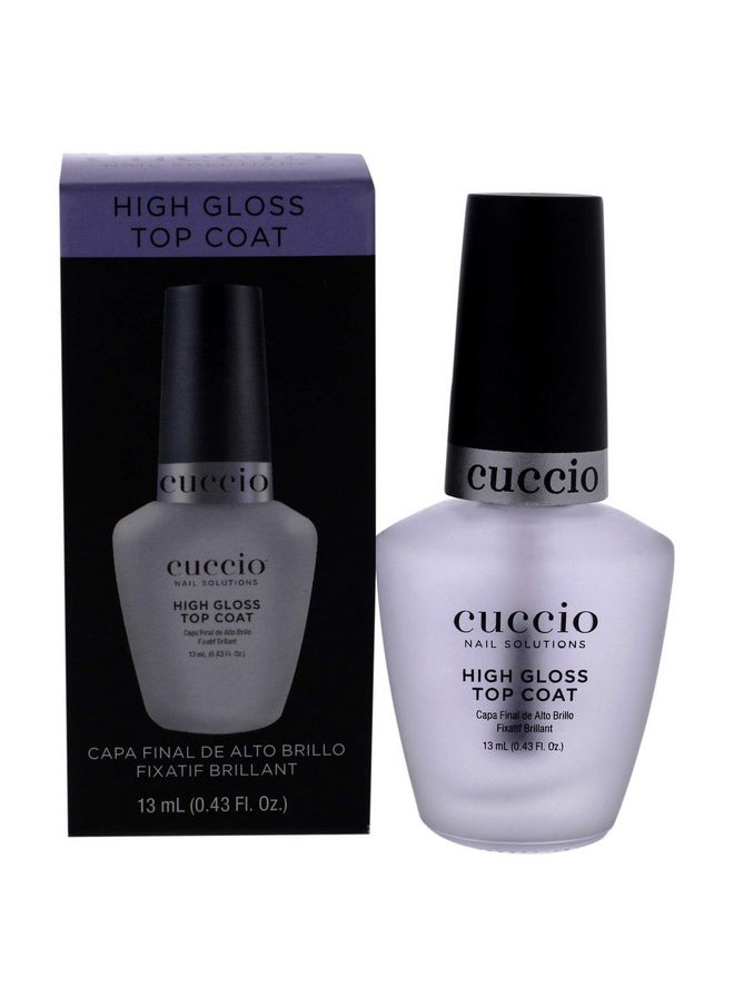 Cuccio Color Top Nail Coat, High Gloss Top Coat.43 Ounce