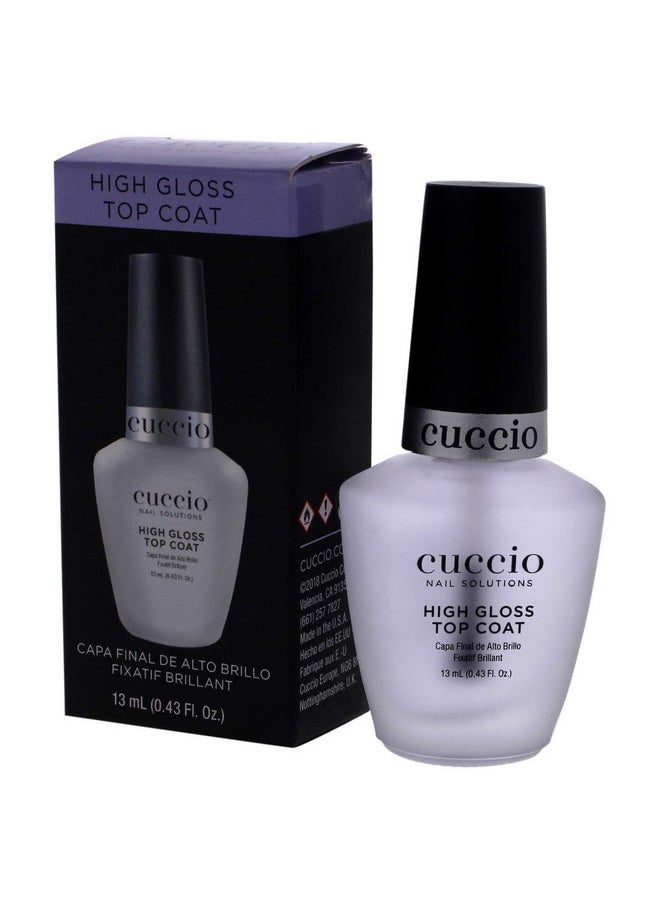 Cuccio Color Top Nail Coat, High Gloss Top Coat.43 Ounce