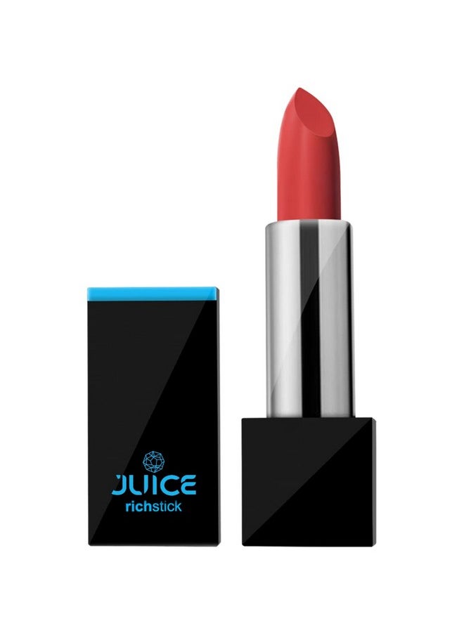 Matte Lipstick, 100% Veg, Heavily Pigmented, With Oryza Sativa Oil, Shea Butter, Olive Oil, Long Lasting | Bold Red M-25 & Soft Coral M-62