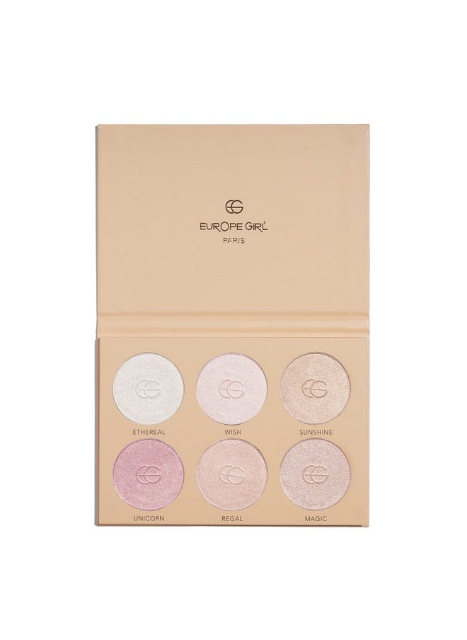 After Glow Highlighter | Powder Palette Shimmer Highlighters | Face Makeup Illuminator | Smooth, Dewy, Versatile & Long Lasting |Shimmer Highlight Powder Suit All Skin Tones