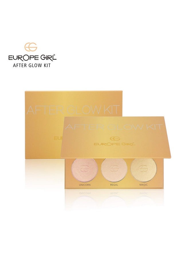 After Glow Highlighter | Powder Palette Shimmer Highlighters | Face Makeup Illuminator | Smooth, Dewy, Versatile & Long Lasting |Shimmer Highlight Powder Suit All Skin Tones