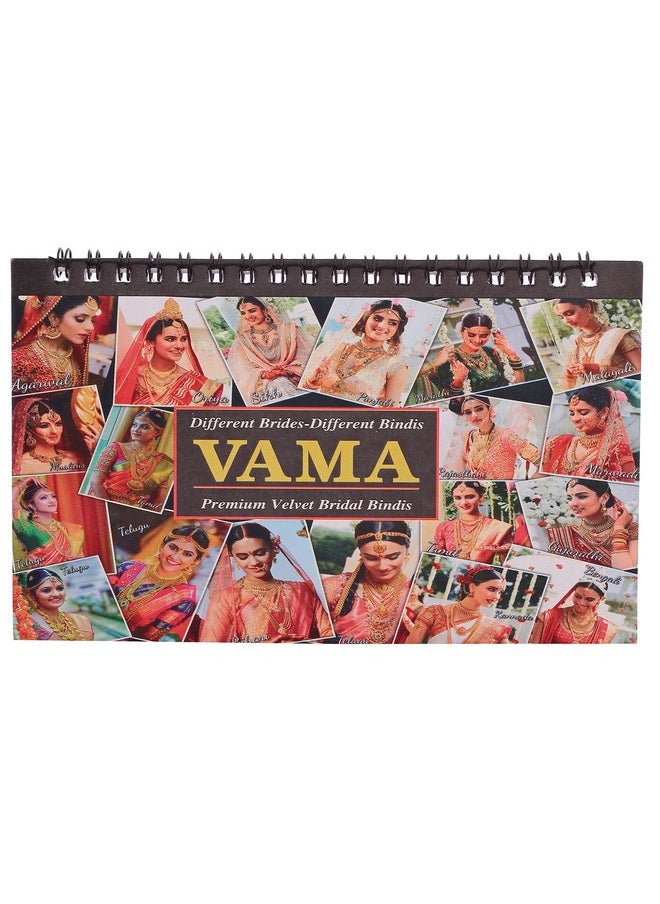 Fashions Multicolour Stone Border Kumkum Sticker Designer Spiral Bindi Booklet Bride For Women (372 Full Stone Bindi Book) Pack Of 1